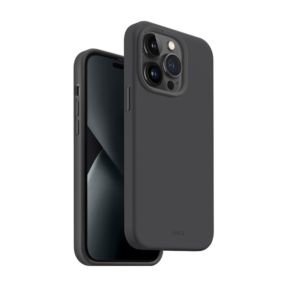 Чехол Uniq LINO с MagSafe для iPhone 14 Pro Max. Цвет: серый
