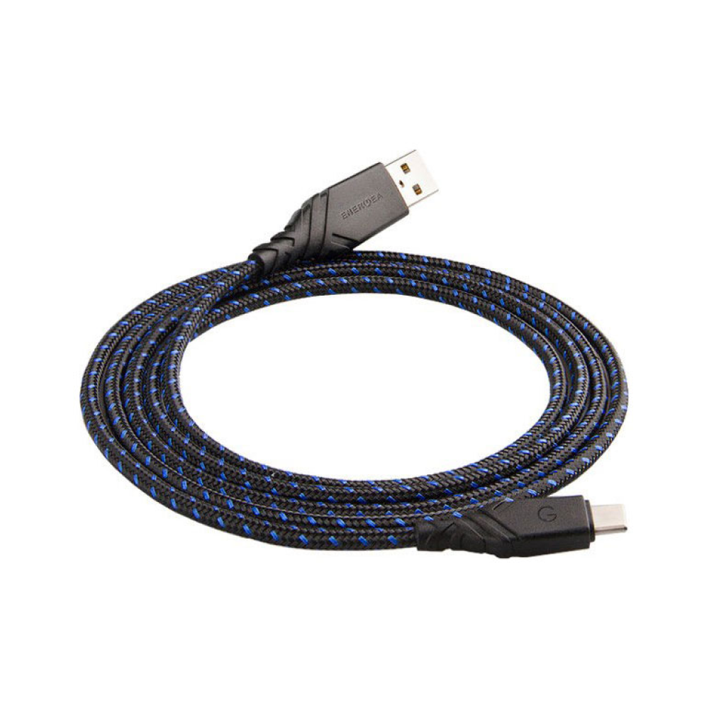 Кабель EnergEA NyloFlex USB-A - USB-C 5A 1.5м. Цвет: синий