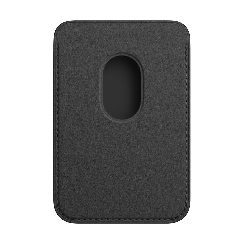 Кожаный чехол-бумажник MagSafe для iPhone. Цвет: чёрный