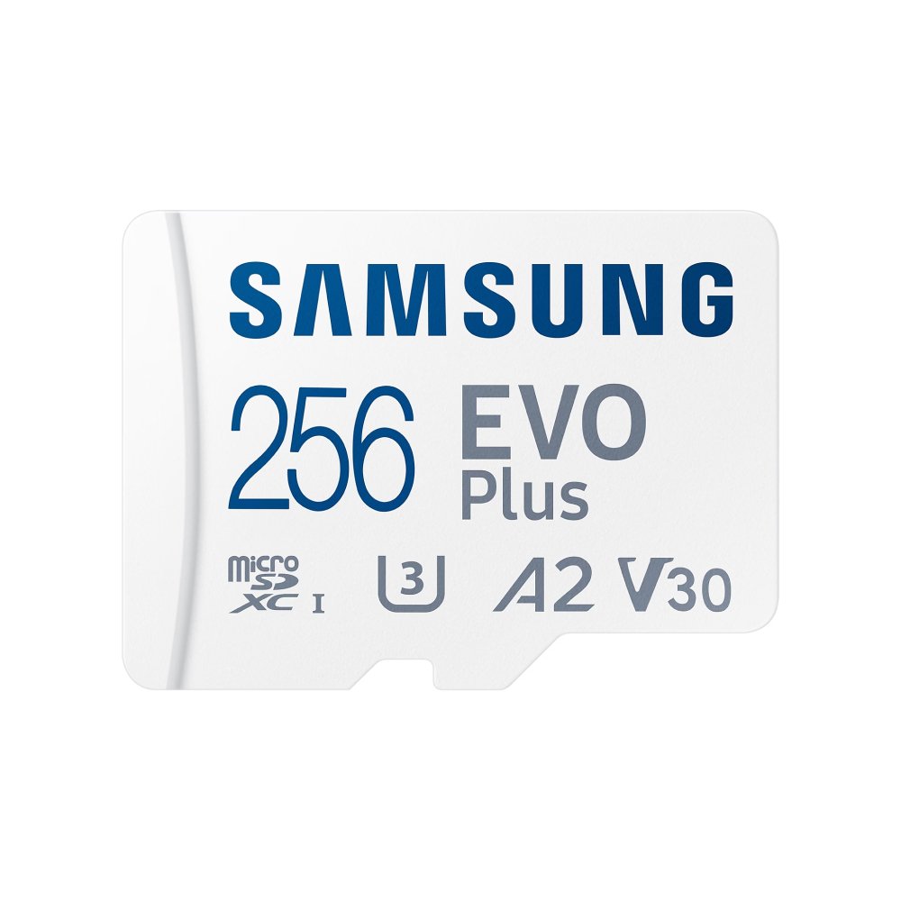 Карта памяти Samsung Evo Plus microSDXC 256GB + SD Adapter A2 c10 v30 UHS-I U3