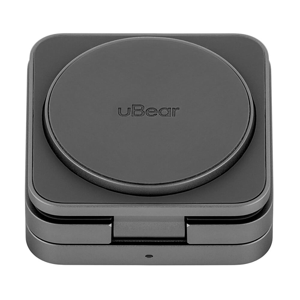 Беспроводное зарядное устройство uBear Balance 3 в 1, MagSafe, 15W. Цвет: серый
