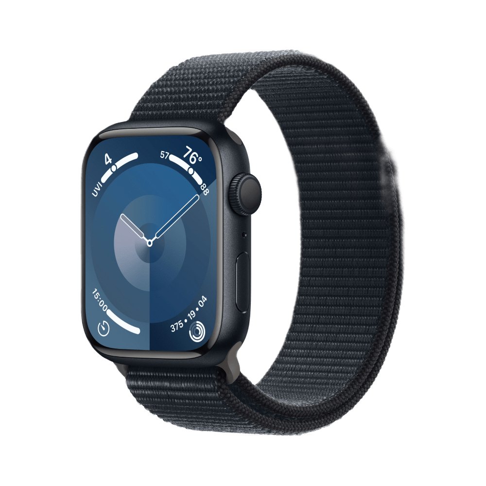 Apple Watch Series 9, 45мм, корпус из алюминия цвета "Тёмная ночь"