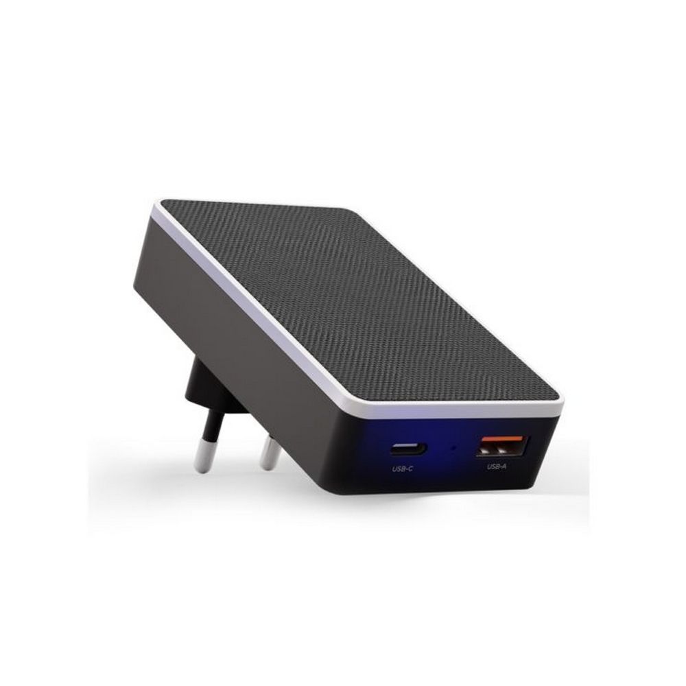 Сетевое зарядное устройство VLP Dual Wall Charger 20W, PD, QC, USB-C + USB-A. Цвет: чёрный