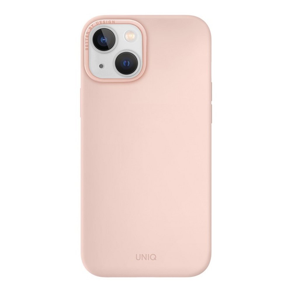 Чехол Uniq LINO с Magsafe для iPhone 14. Цвет: розовый
