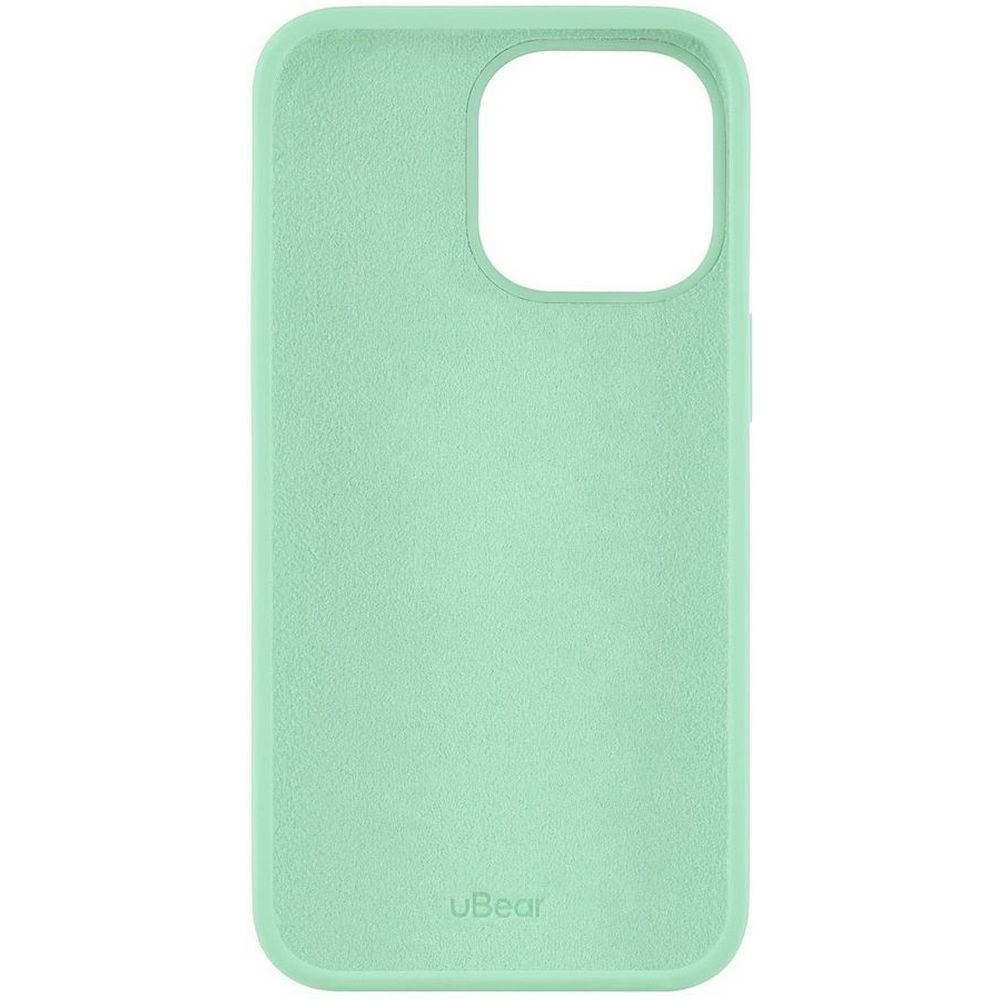 Чехол Ubear Touch Case для iPhone 13 Pro, софт-тач силикон. Цвет: светло-зелёный