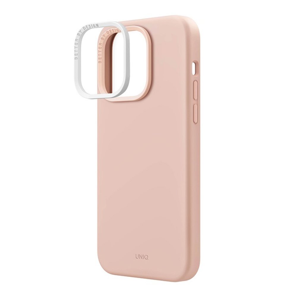 Чехол Uniq LINO с Magsafe для iPhone 14. Цвет: розовый