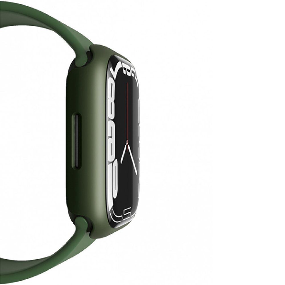 Чехол Uniq Legion +9H Curved glass для Apple Watch 7 45мм. Цвет: зеленый