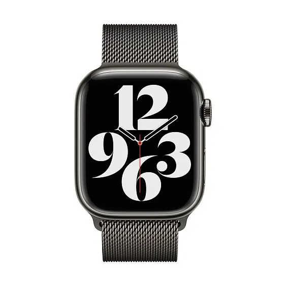 Миланский сетчатый браслет Apple для Apple Watch 45мм. Цвет: графит