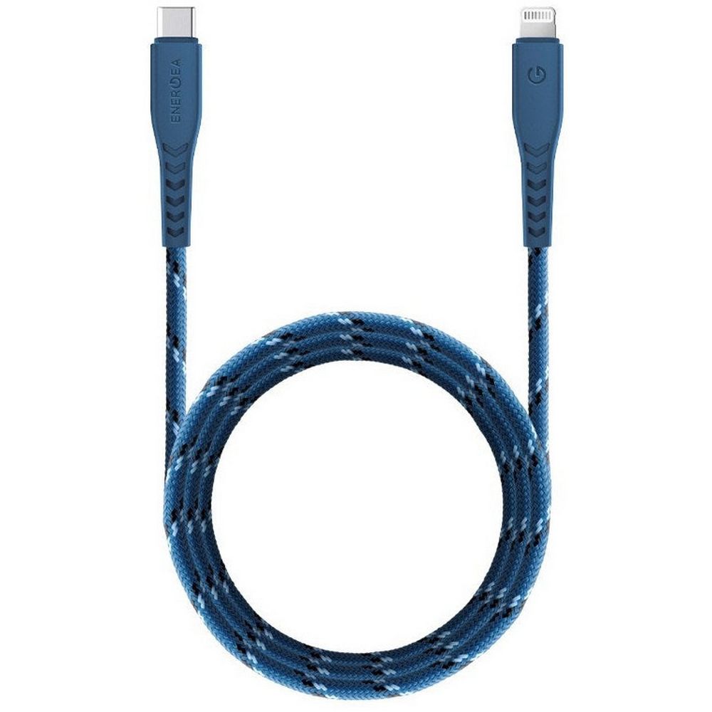 Кабель EnergEA NyloFlex USB-C - Lightning MFI 1.5м. Цвет: синий