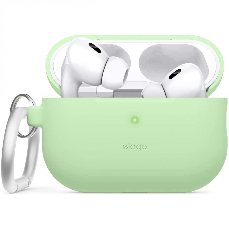 Чехол Elago Silicone Hang Case для AirPods Pro 2. Цвет: зелёный
