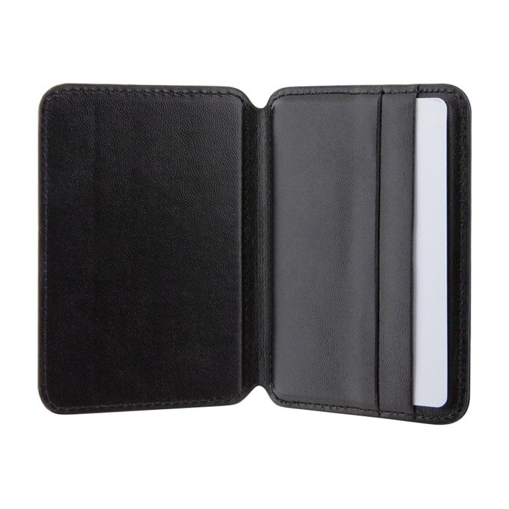 Магнитный бумажник Guess Wallet Cardslot Magsafe PU G CUBE with metal logo. Цвет: чёрный