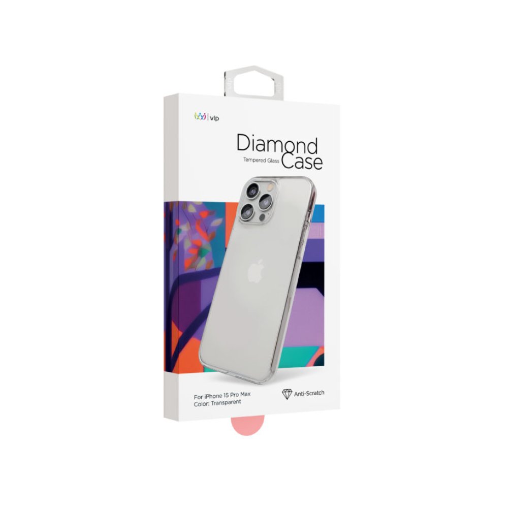 Чехол защитный vlp diamond case для iPhone 15 Pro Max. Цвет: прозрачный