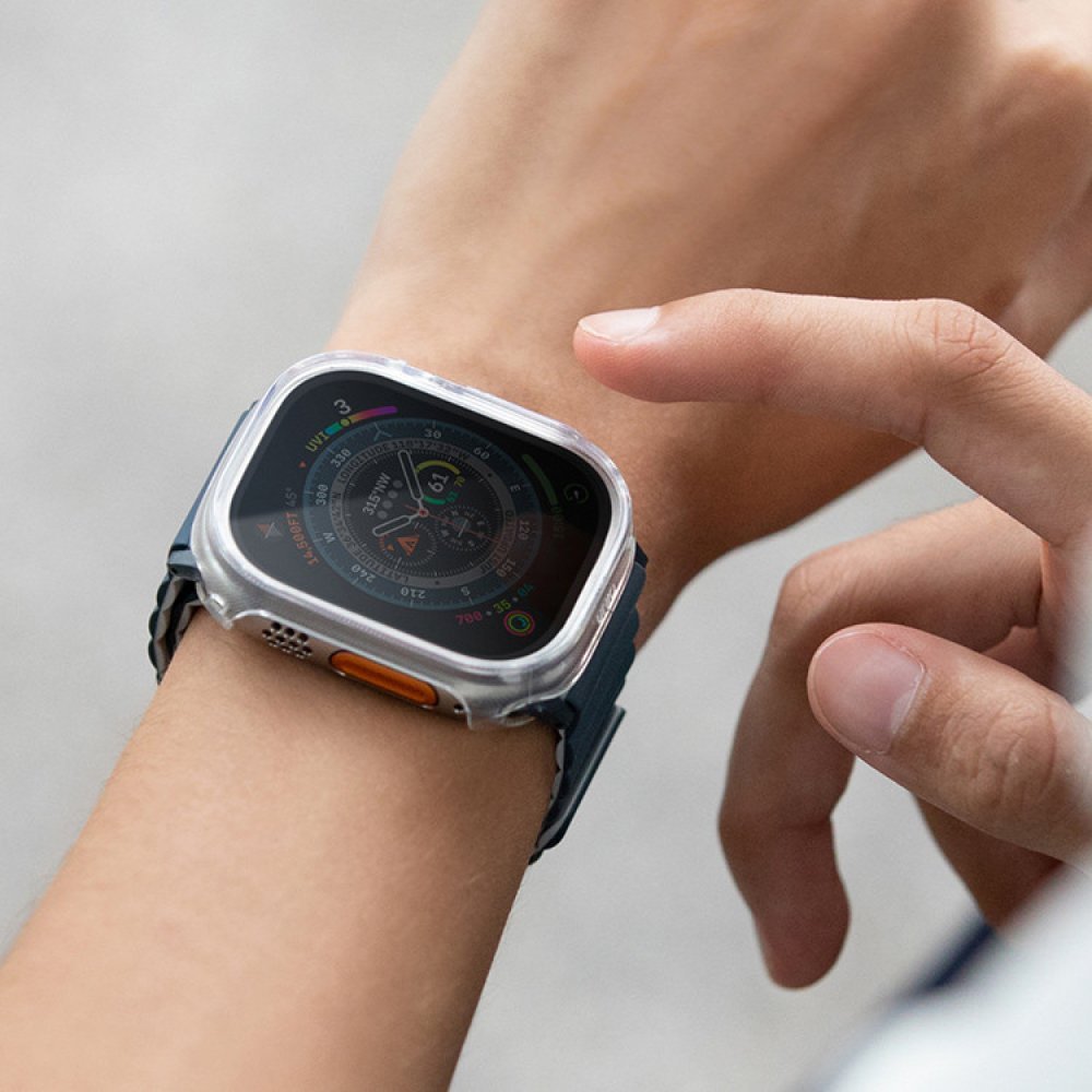 Чехол Uniq Garde для Apple Watch Ultra 49мм. Цвет: прозрачный