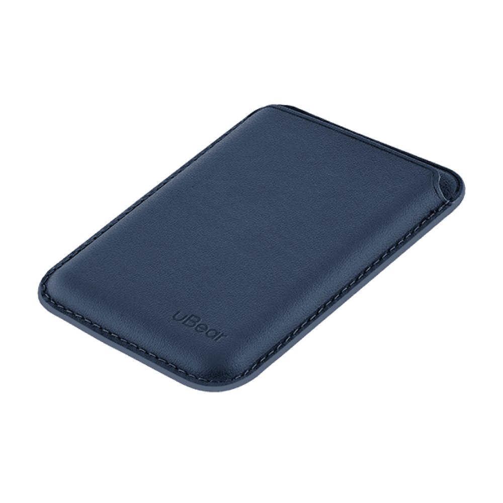 Магнитный бумажник Ubear Leather Shell Case с Magsafe, кожа. Цвет: тёмно-синий