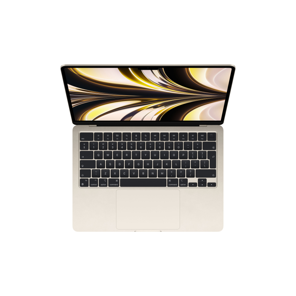 Ноутбук Apple MacBook Air 13" (M2, 2022), 8 ГБ / 256 ГБ SSD Цвет: "Сияющая звезда"