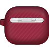 Чехол UNIQ Vencer для AirPods 3, силикон с карабином. Цвет: красный