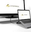 Док-станкция подставка для ноутбука Lyambda USB Type-C /USB 3.0/HDMI. Цвет: серый