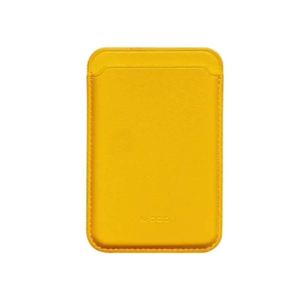 Чехол-бумажник K-Doo Leather Wallet Magsafe, кожаный. Цвет: жёлтый
